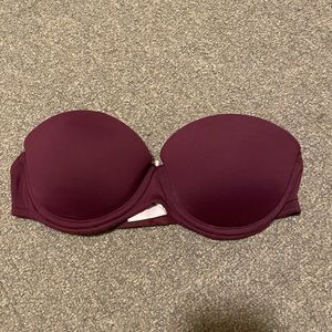 PINK strapless push up bra